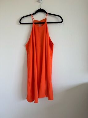 Orange Halter Dress